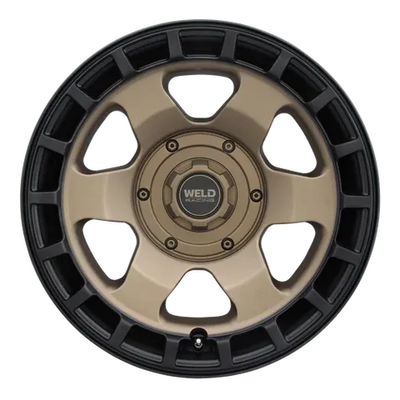 Weld Off-Road Ridge 20x9 - 6x135 / 6x139.7 BP - ET0 - 106.1mm CB - Satin Bronze Wheel (Black Ring)