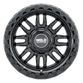 Weld Off-Road Swift 17x9in - 8x165.1 BP - ET-12 - 125.1mm CB - Gloss Silver Machined Wheel & Ring