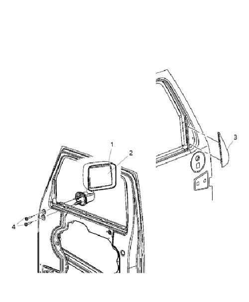 Mopar OUTSIDE REARVIEW MIRROR 5182175AB