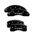 Set Of 4 Caliper Covers Engraved Front And Rear MGP Yellow Finish Black Characters 2004-2005 Honda Civic MGP Caliper Covers