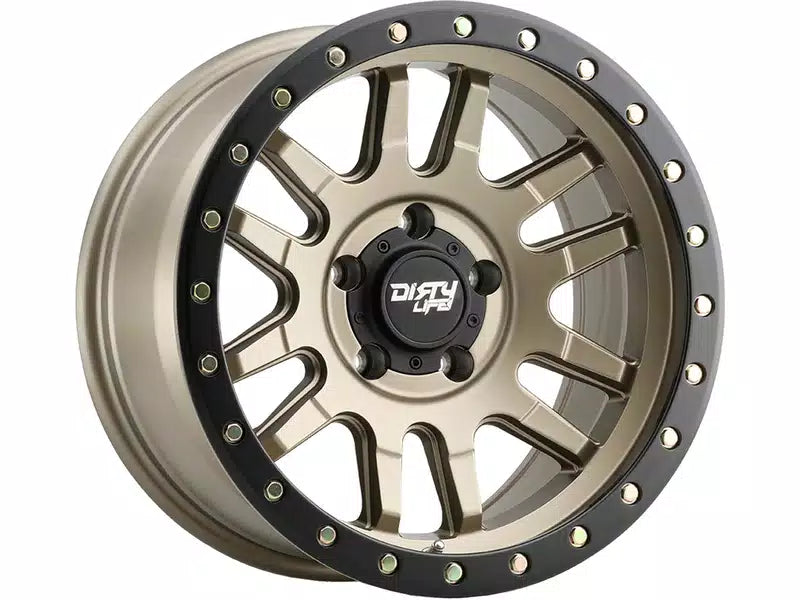 DIRTY LIFE CANYON PRO 9309 SATIN GOLD BLACK LIP 17X9 6-135 0MM 87.1MM