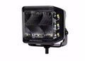 Go Rhino Xplor Blackout Series Cube LED Sideline Flood Light Kit (Surface Mount) 4x3 - Blk (Pair)