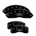 Set Of 4 Caliper Covers Engraved Front And Rear MGP Red Finish Silver Characters 2002-2005 Ford Explorer MGP Caliper Covers