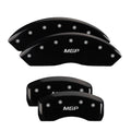SET OF 4 CALIPER COVERSENGRAVED FRONT AND REAR:MGPBLK POWDER COATSILVER CHAR