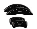 Set Of 4 Caliper Covers Engraved Front And Rear MGP Black Finish Silver Characters 2012-2016 BMW 650i MGP Caliper Covers