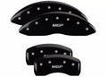 Set Of 4 Caliper Covers Engraved Front And Rear MGP Black Finish Silver Characters 2007-2016 Jeep Compass MGP Caliper Covers