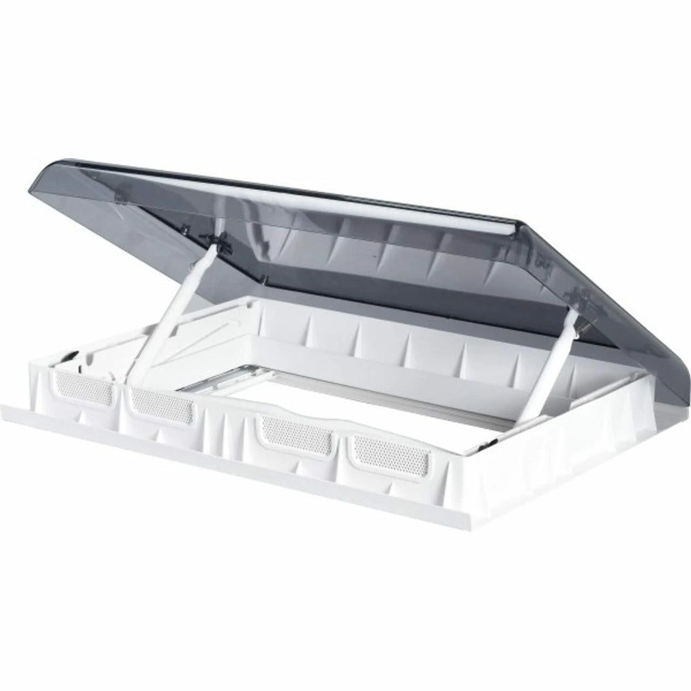 SKYMAXX LX PLUS THIN MANUAL LIFT LID W/4 OPEN POSITIONS & LED WHITE/SMOKE