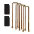 ~(27 lbs. 21X8X8)~ Cognito 5.0 Inch Block 13.5 Inch U Bolt Kit Fab Tapered 99-18 Silverado Sierra 1500