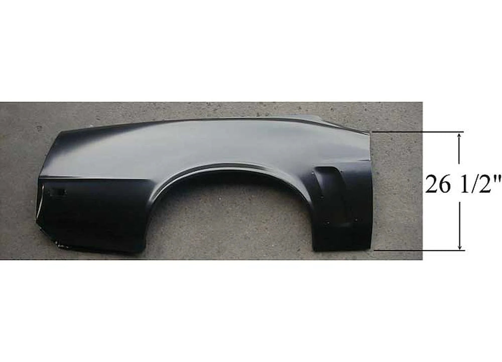LH QUARTER PANEL SKIN W/ LOUVER MUSTANG HT/CONV 69