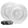 R1 21-26 Ford F-150 Rwd Front Right Drilled & Slotted Geoperformance Rotor