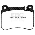 EBC 05-07 Mercedes-Benz C230 (W203) 2.5 Sport Sedan Redstuff Front Brake Pads