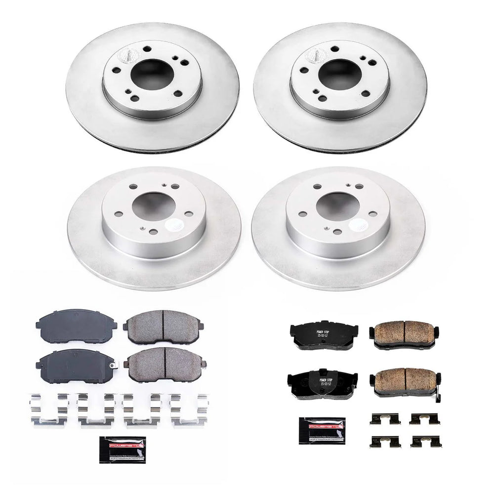 Power Stop 96-99 Infiniti I30 Front & Rear Z17 Evolution Geomet Coated Brake Kit