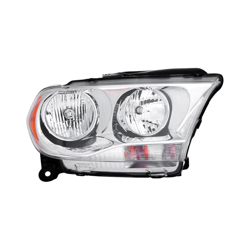 CAPA DG DURANGO 1113 HEADLIGHT ASSY HALOGEN CHROME TRIM RH