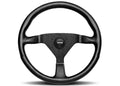 Momo Montecarlo Steering Wheel 320 mm - Black Leather/Black Stitch/Black Spokes