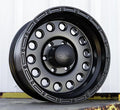 Aluminum Wheels 17x9 Rockcrusher 887B Satin Black 0 Offset 6 on 139.7 Bolt Pattern 107.95 Bore Raceline