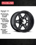 Raceline 891 Renegade 17x9in / 6x139.7 BP / 0mm Offset / 107.95mm Bore - Satin Black Wheel