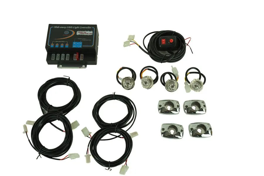 4LED PROFESSIONAL STROBE LIGHT KIT (AMBER)