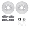 R1 Concepts Brake Rotor- Slotted - Silver Fits Honda CR-Z