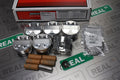 Manley Toyota 2JZGTE 86.5mm Bore +.5mm Oversize -1cc Dome 10:1 CR Piston w/ Rings - Single