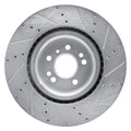 R1 13-19 Mercedes-Benz GL350 Front Left Drilled & Slotted Geoperformance Rotor