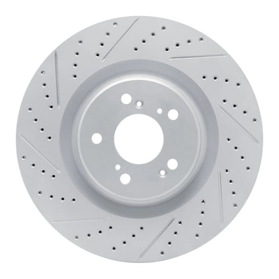 DFC 21-26 Acura Tlx Front Left Drilled & Slotted Geoperformance Rotor