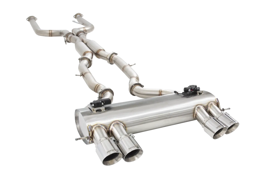 BMW M3/M4 BLACK TIP KIT 4IN BOLT ON 304SS
