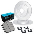 R1 Concepts E- Line Series Brake Rotor with Ceramic Brake Pads Hdw Fits BMW 325e