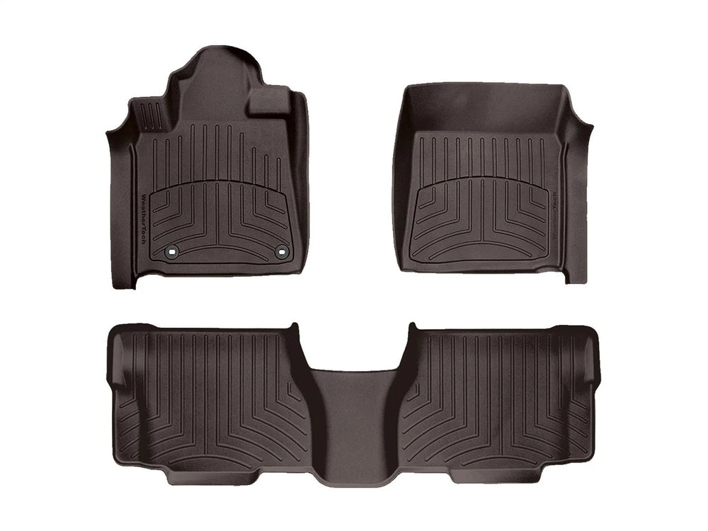 WeatherTech Cocoa Front Rear FloorLiner HP Fits -20-21 Sequoia 474081IM-470934IM