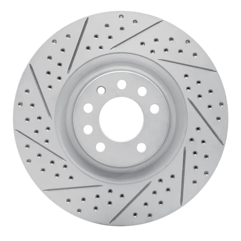 R1 08-11 Saab 9-3 Front Left Drilled & Slotted Geoperformance Rotor