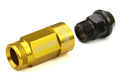 KICS LEGGDURA Racing Shell Type Lug Nut 53mm Open-End Look 16 PCS 4 Locks 12X1.25 Gold