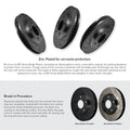 R1 E- Line Series Brake Rotor - D/S - Black w/ Ceramic Pads Hdw Fits Jaguar 420