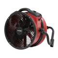 1/4HP 2100CFM 1.6AMPS INDUSTRIAL AXIAL AIR MOVER W/ POWER OUTLETS RED