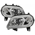 0611 CHEVY HHR HEADLIGHTS WITH LED LIGHT BAR CHROME