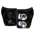 PROJECTOR HEADLIGHTS- SMOKE WITH BLACK HOUSING