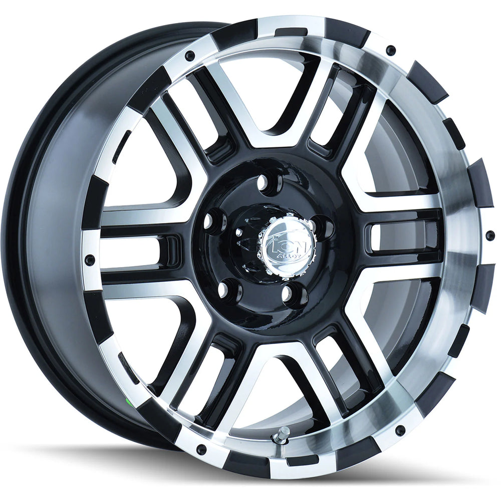 ~(27 lbs. 18X18X9)~ 179 (179) BLACK/MACHINED FACE/MACHINED LIP 16X8 6-114.3 10MM 83.82MM