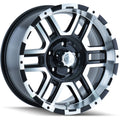~(27 lbs. 18X18X9)~ 179 (179) BLACK/MACHINED FACE/MACHINED LIP 16X8 6-114.3 10MM 83.82MM