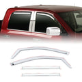 Putco 09-18 Ram 1500 - Crew Cab (Set of 4) Excl Rebel Model Element Chrome Window Visors