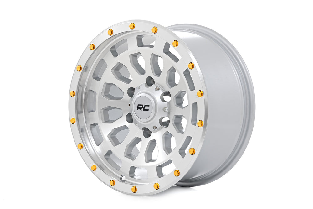 Rough Country Rough Country 87 Series Wheel Simulated Beadlock Full Machine 17x8.5 6x5.5 0mm 87170912C