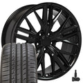 20 IN REPLICA WHEEL CV25 FITS CHEVROLET CAMARO ZL1 RIM 20X8.5 SATIN WHEEL