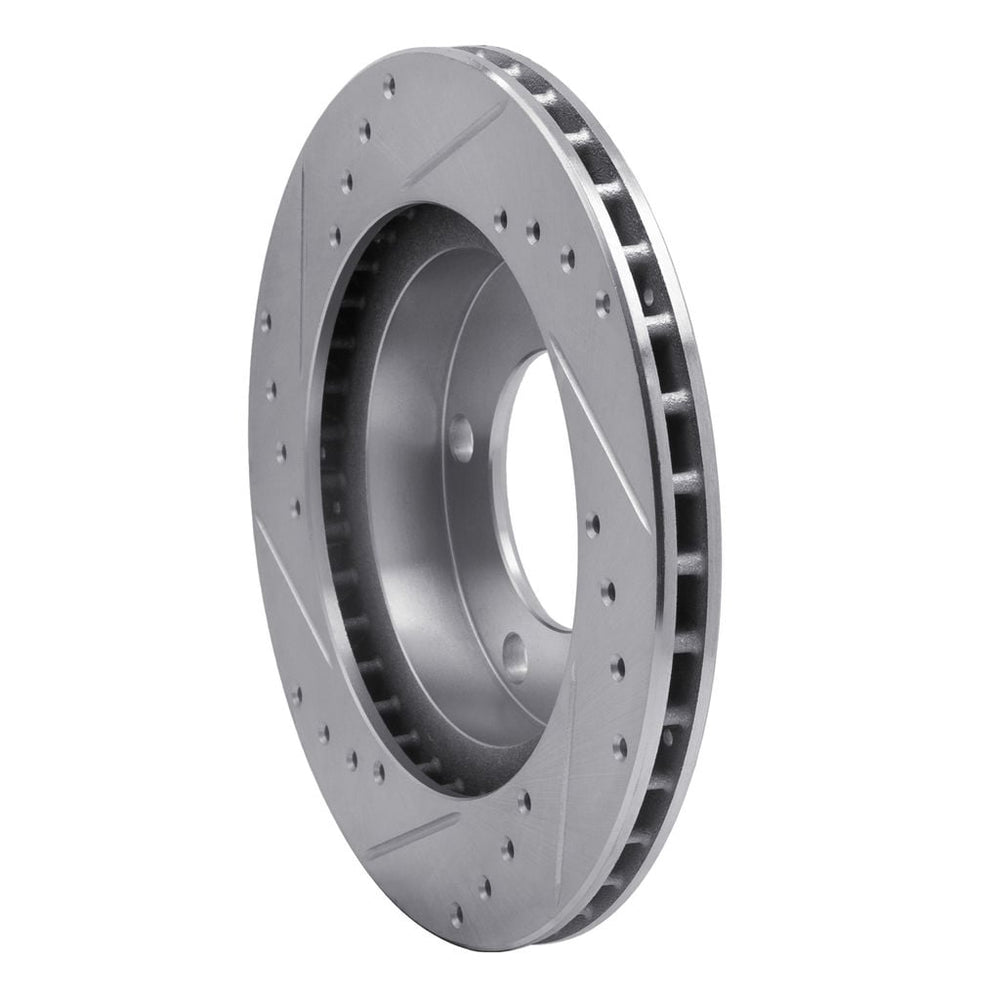 DFC 90-06 Chevrolet C3500HD Rear Right/Front Right Drilled & Slotted Silver Brake Rotor