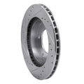 DFC 90-06 Chevrolet C3500HD Rear Right/Front Right Drilled & Slotted Silver Brake Rotor