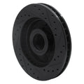 R1 Concepts Brake Rotor Drilled and Slotted Silver Fits Chevrolet C2500