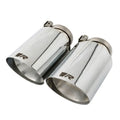 Remus Stainless Steel 102mm Angled Straight Cut Chrome w/Adj Clamp Tail Pipe Set (Pair)