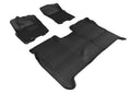 3D MAXpider 2009-2015 Nissan Titan Crew Cab Kagu 1st & 2nd Row Floormats - Black