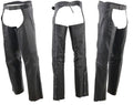 Kuryakyn Leather By River Road Longhaul Leather Chaps Black - Small