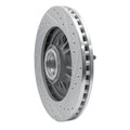 R1 Concepts Brake Rotor Drilled and Slotted Silver Fits Ford Expedition