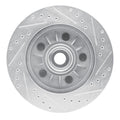 R1 Concepts Brake Rotor Drilled and Slotted Silver Fits Ford Expedition
