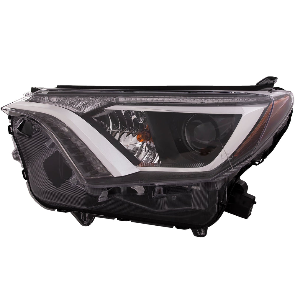CAPA LH HEADLIGHT RAV4 1618 (HALOGEN)(W/O BLACK BEZEL)(NORTH AMERICA BUILT)