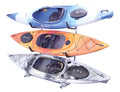 FS RACK FLOOR BASED STORAGE SYSTEM 3 KAYAK STORAGE RACK (BOX 1 OF 2)