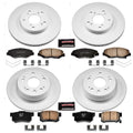 Power Stop 02-04 Honda CR-V Front & Rear Z17 Evolution Geomet Coated Brake Kit